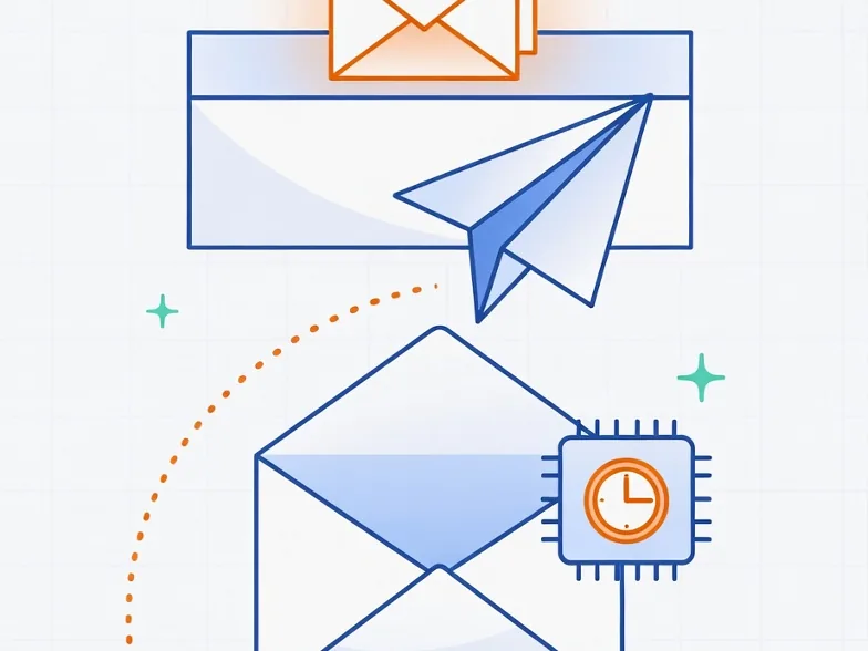 Envelope with a reply badge indicating a fast response from the Growkik team